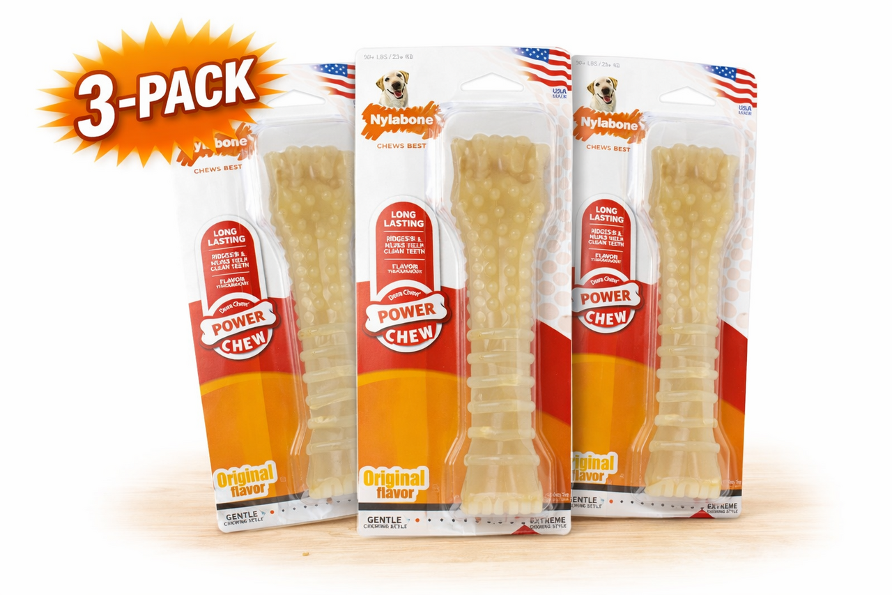 Nylabone  Power Chew Original XL 3-Pack – Voor Sterke Kauwers