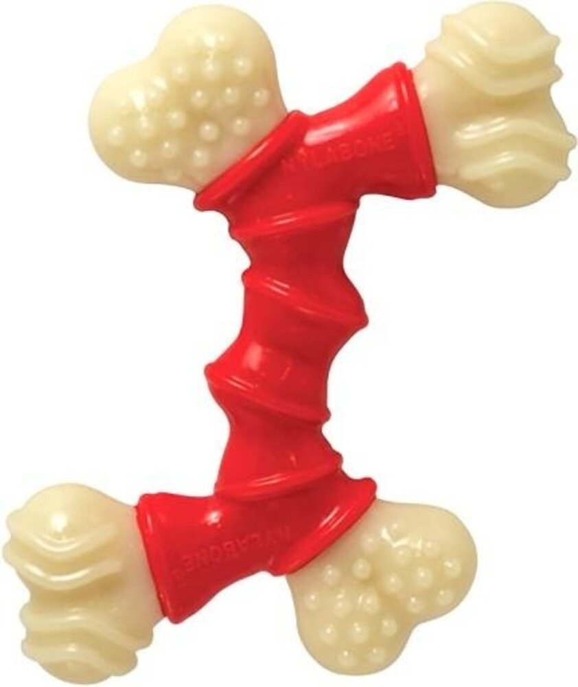 Nylabone Power Chew Double Bone Bacon Dog Chew Toy M