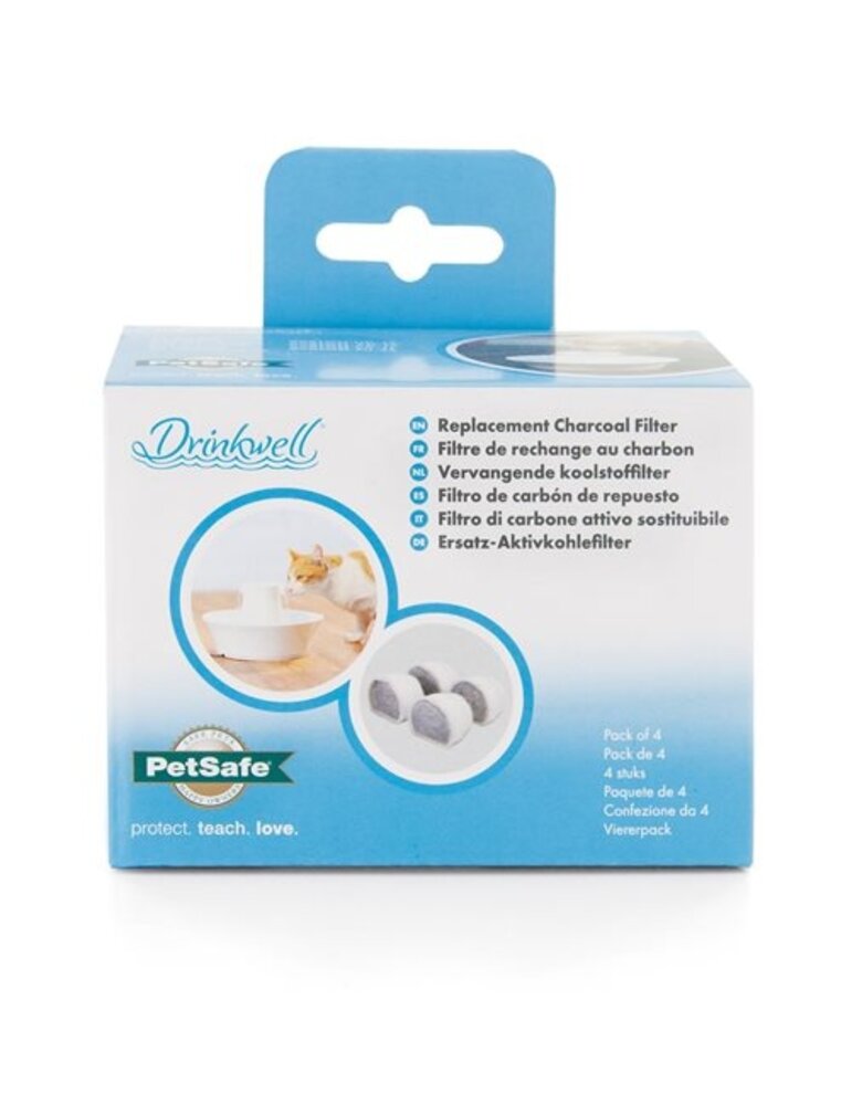PetSafe Drinkwell Vervangende Koolstoffilters – 4 stuks