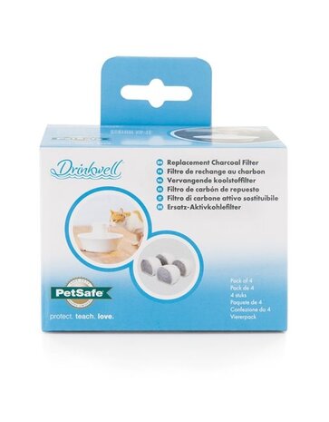 PetSafe Drinkwell Vervangende Koolstoffilters – 4 stuks