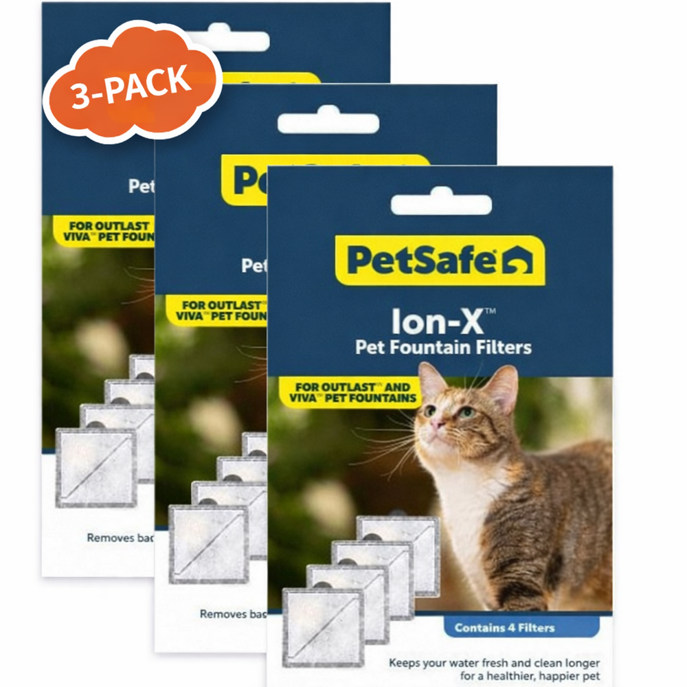 PetSafe Ion-X Fonteinfilters – Voordeelset 3×4 stuks, totaal dus 12 filters!