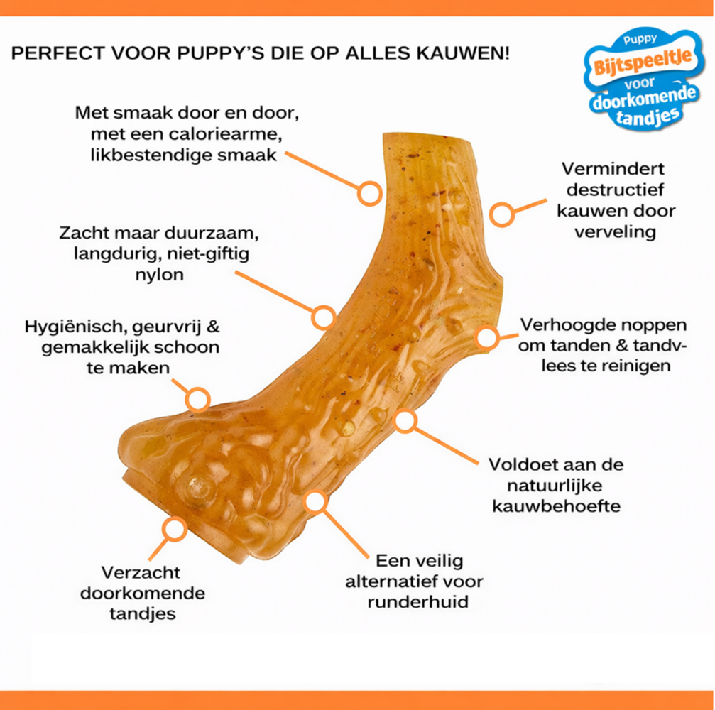 Nylabone flexible puppy antler xs