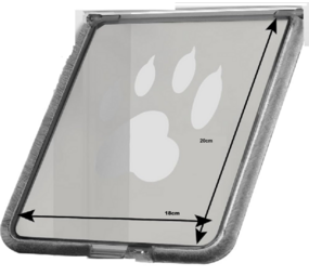 PetPro Vervangdeurtje - ABS Kattenluik L