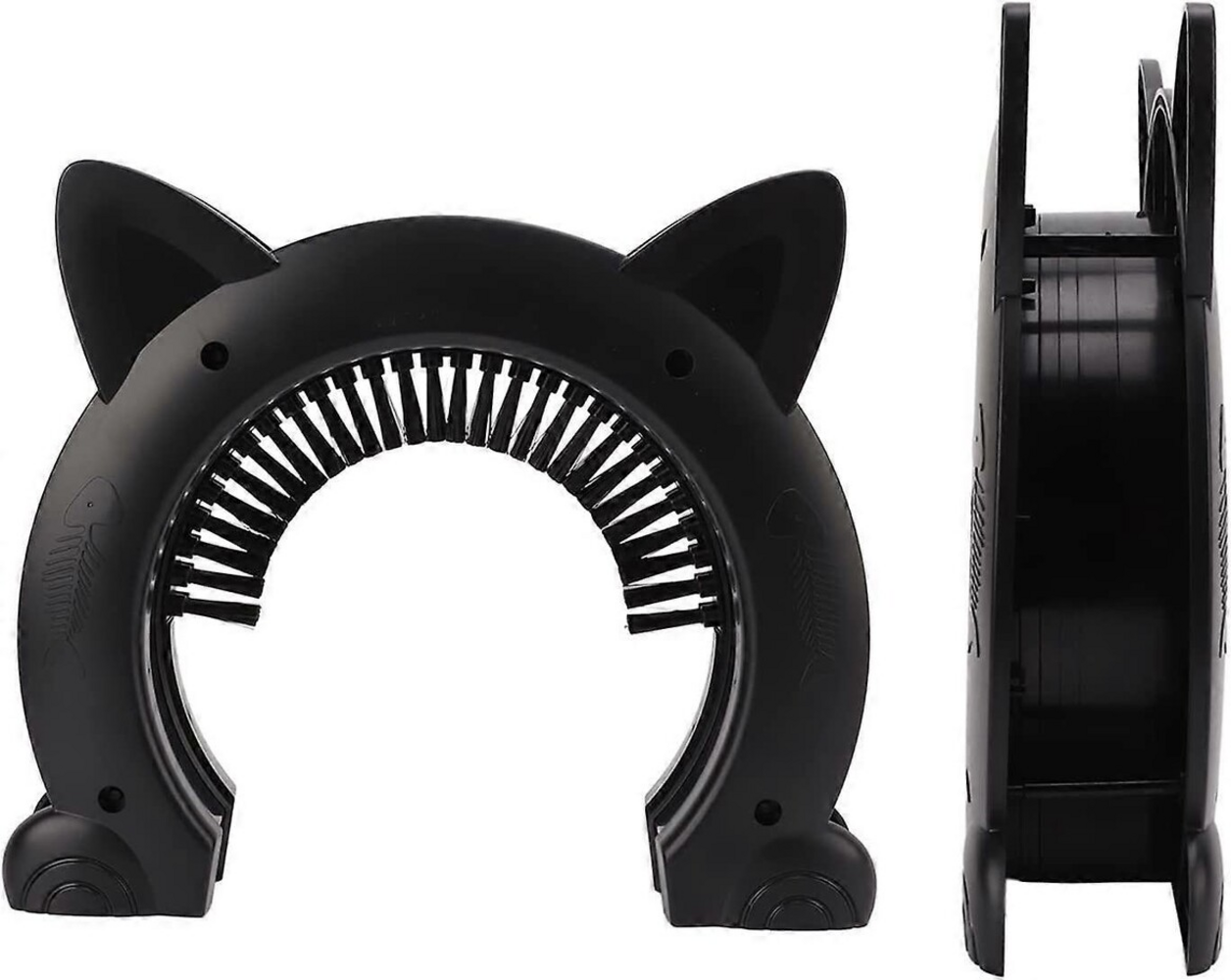Merkloos Kattendeur MAO - Met massageborstel L Merkloos Kattendeur MAO - Met massageborstel L