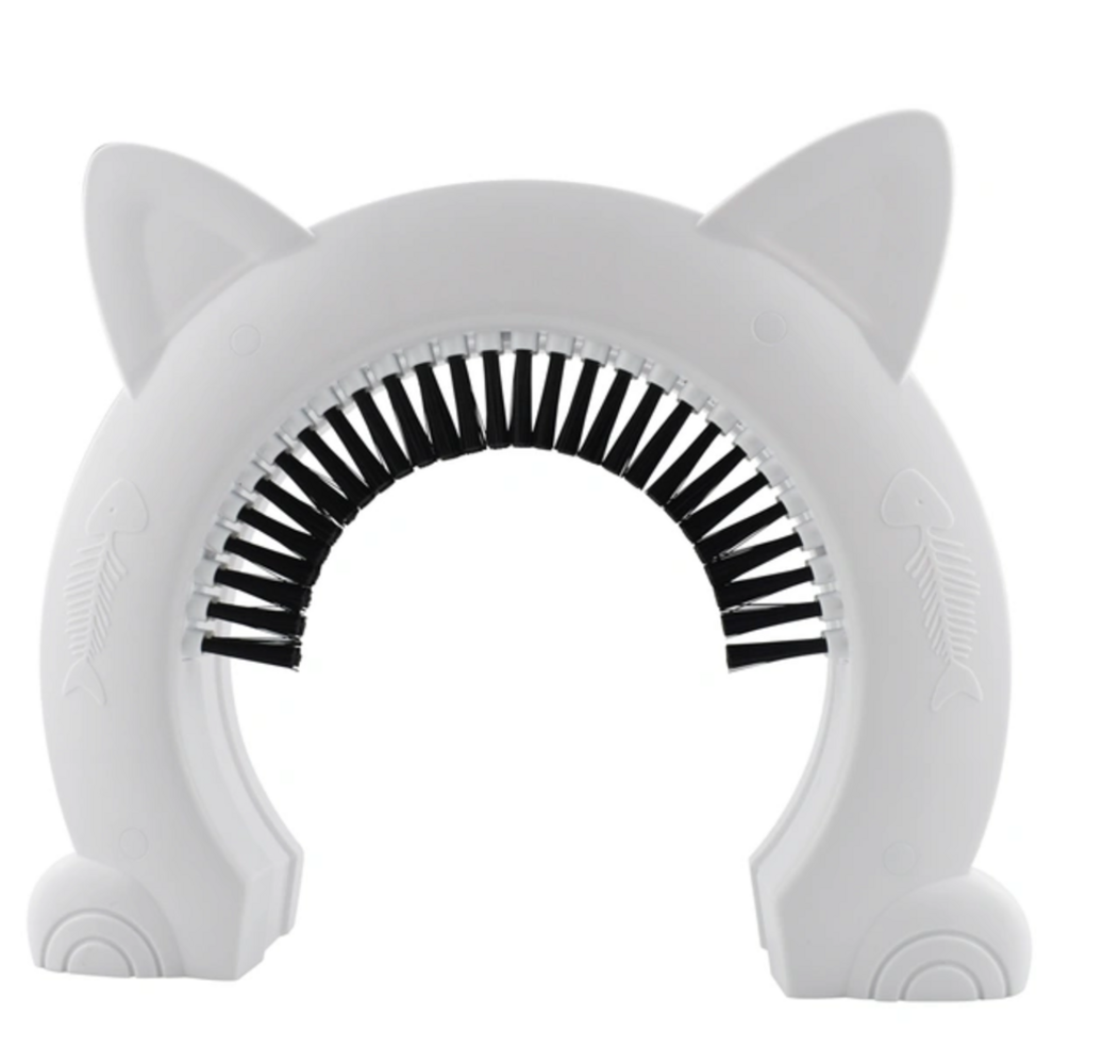 Merkloos Kattendeur MAO - Met massageborstel L Merkloos Kattendeur MAO - Met massageborstel L