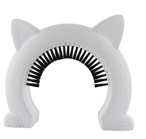 Merkloos Kattendeur MAO - Met massageborstel L Merkloos Kattendeur MAO - Met massageborstel L