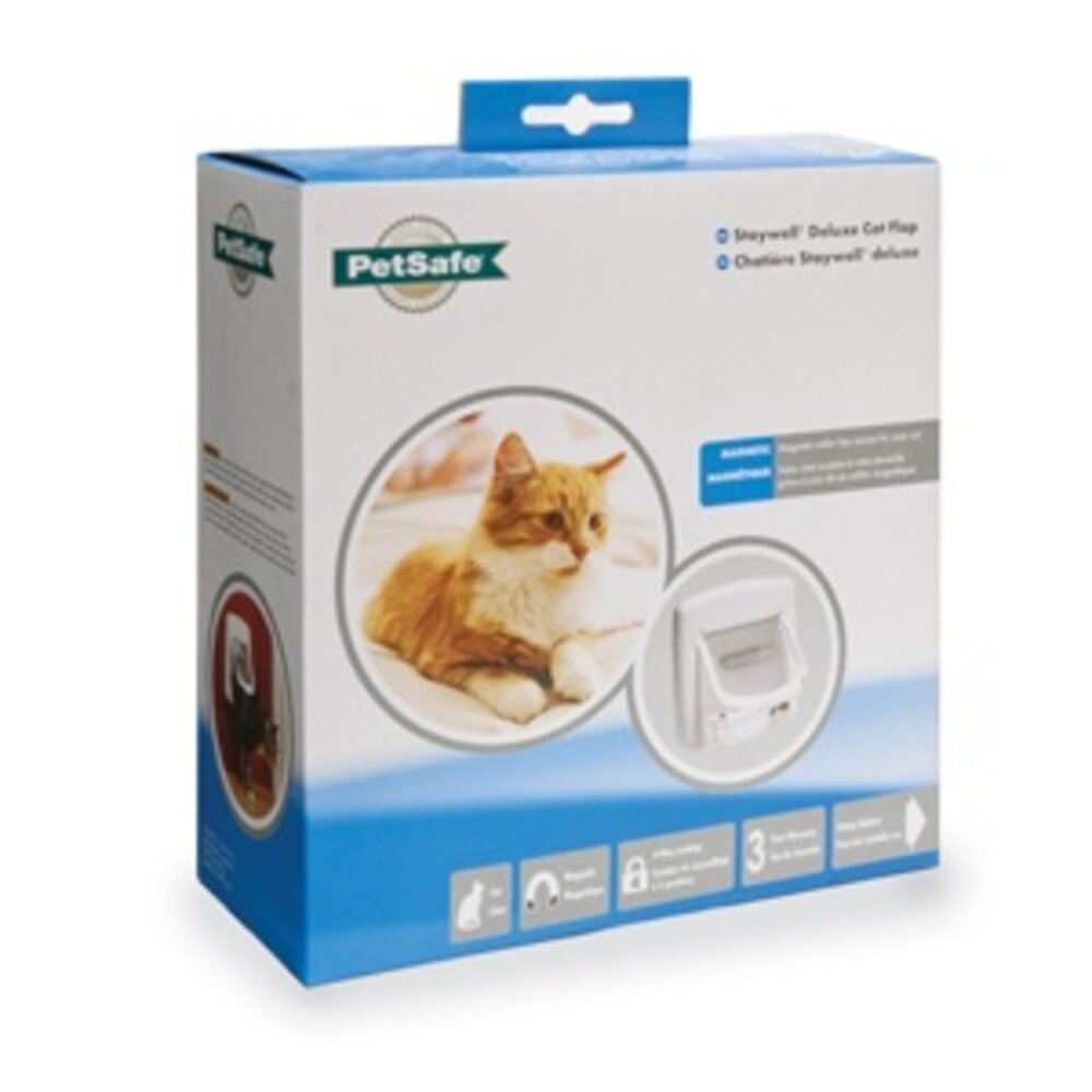 PetSafe Staywell kattenluik deluxe magnetisch 400 wit PetSafe Staywell kattenluik deluxe magnetisch 400 wit