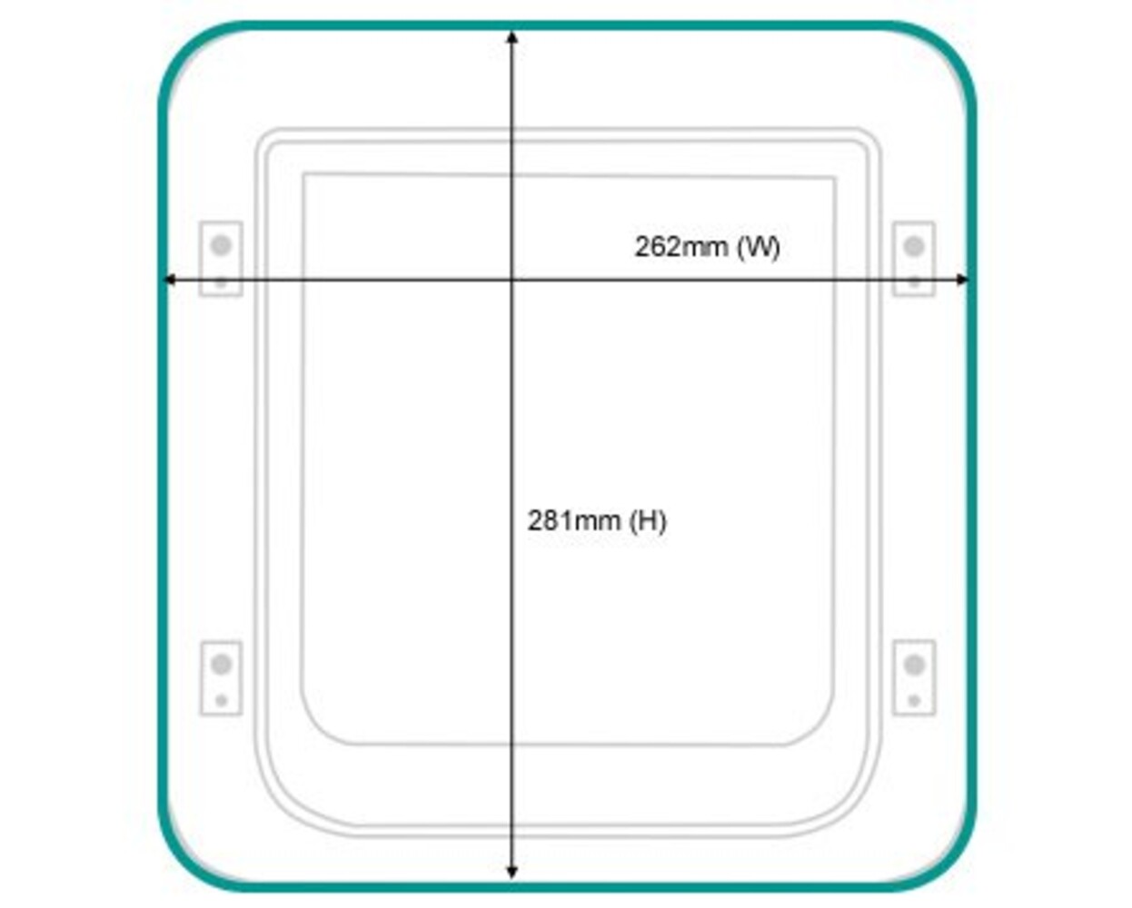 Sure Petcare Huisdierluik bruin Sure Petcare Huisdierluik bruin