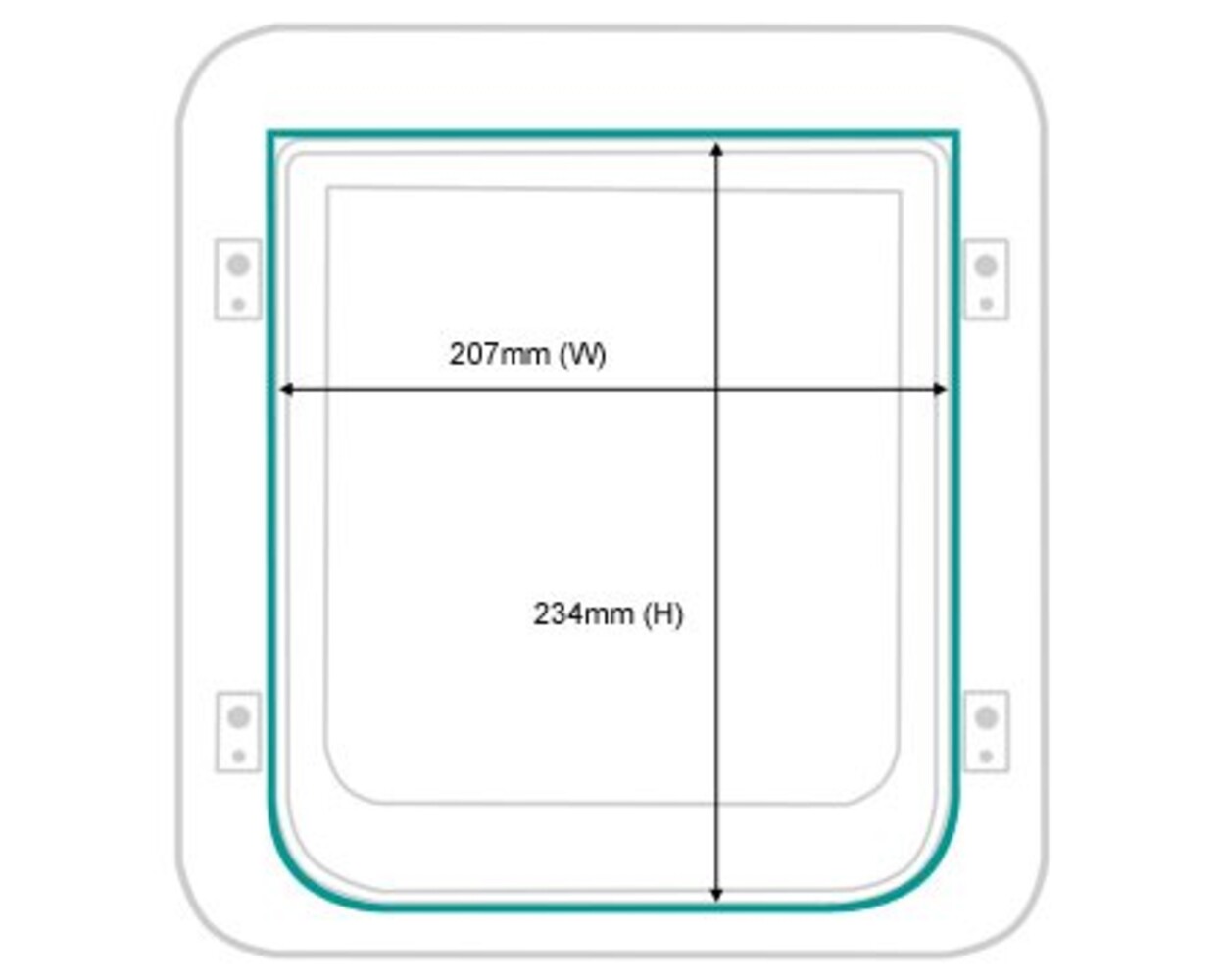 Sure Petcare Huisdierluik bruin Sure Petcare Huisdierluik bruin