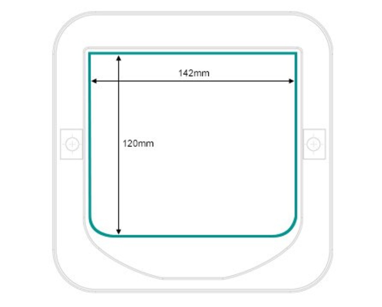 Sure Petcare Microchip kattenluik wit SUR001