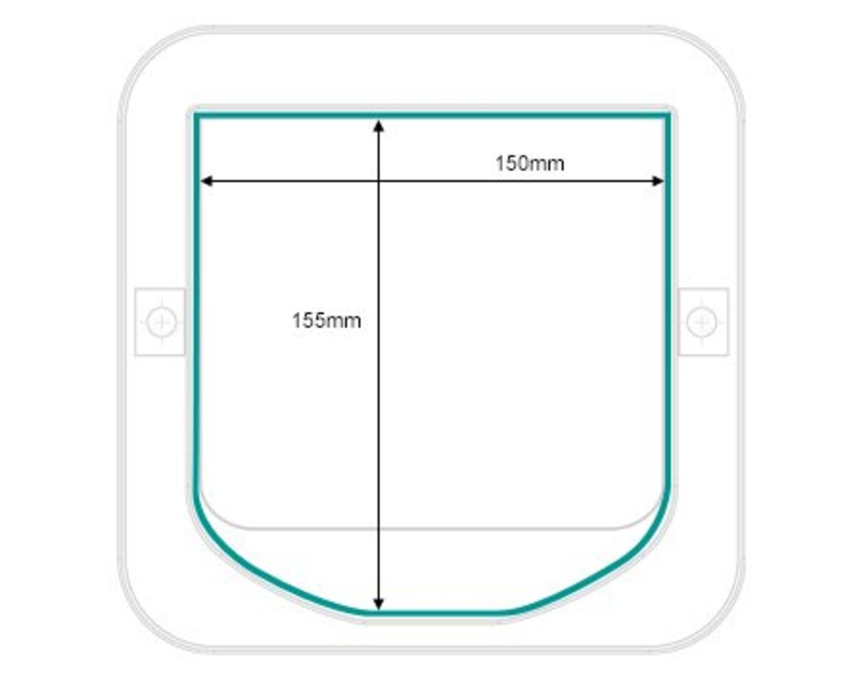 Sure Petcare Microchip kattenluik wit SUR001