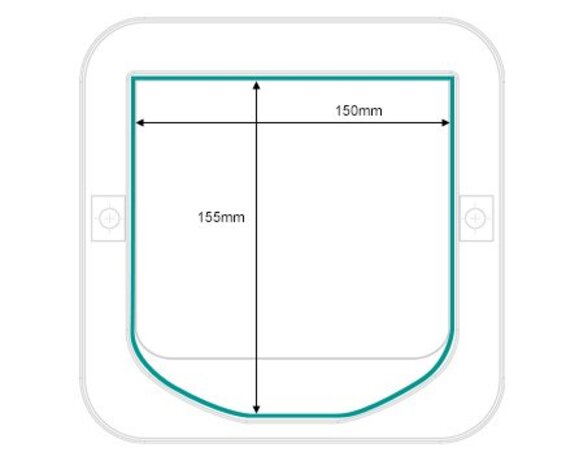 Sure Petcare Microchip kattenluik wit SUR001