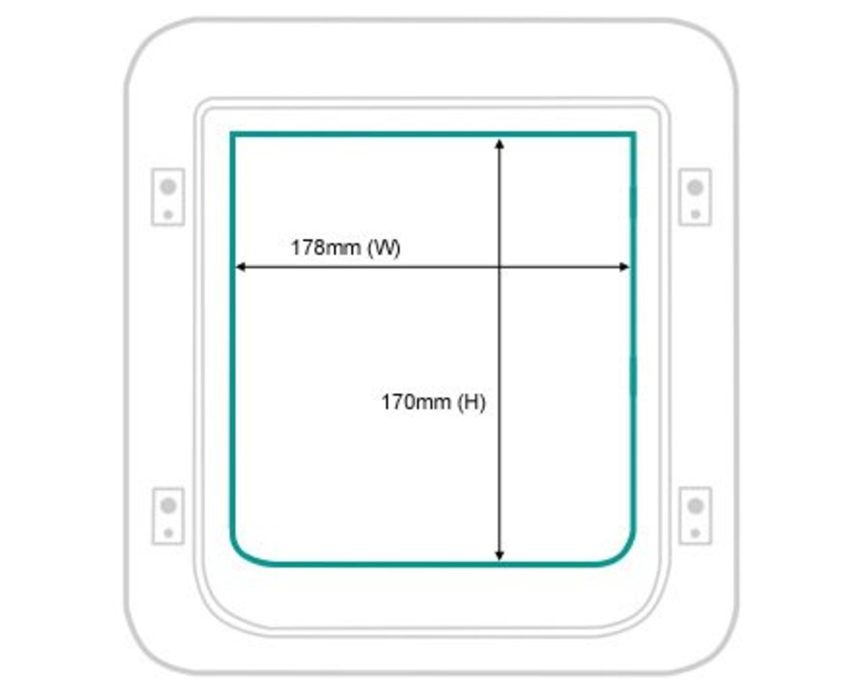 Sure Petcare Microchip Huisdierluik wit Sure Petcare Microchip Huisdierluik wit