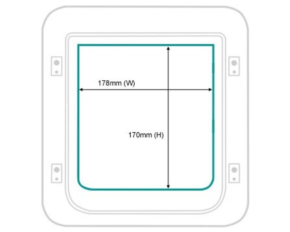 Sure Petcare Microchip Huisdierluik wit Sure Petcare Microchip Huisdierluik wit