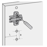 Softclose Scharnier Middenwand 110°
