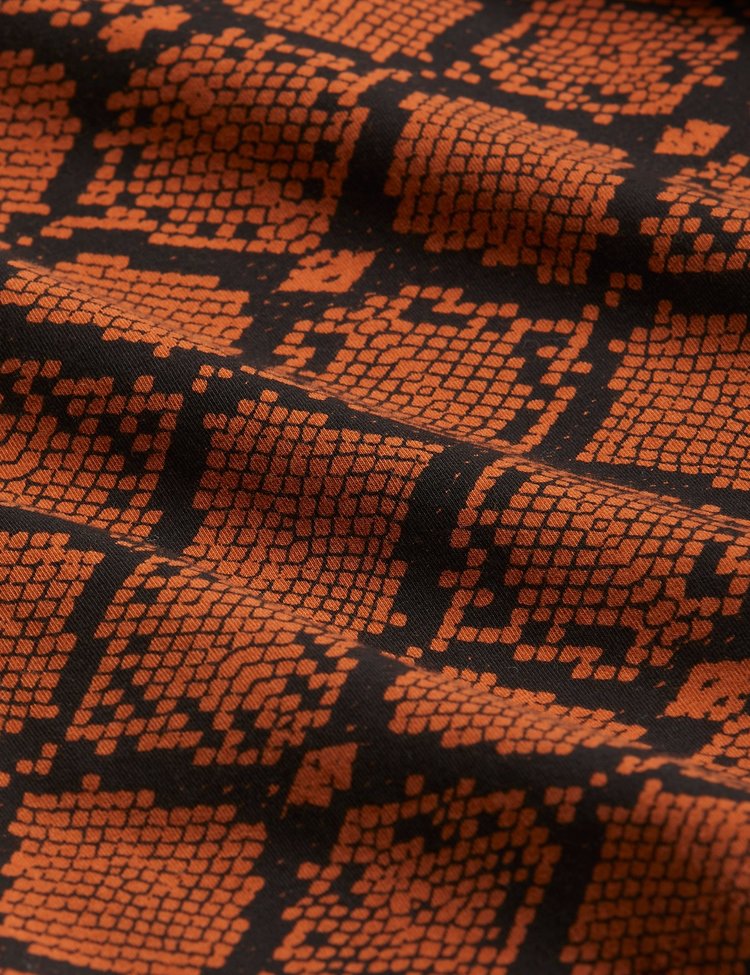 Mini Rodini Snakeskin ls tee - Brown