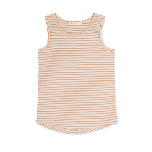 Phil & Phae Rib tank top stripes - dune