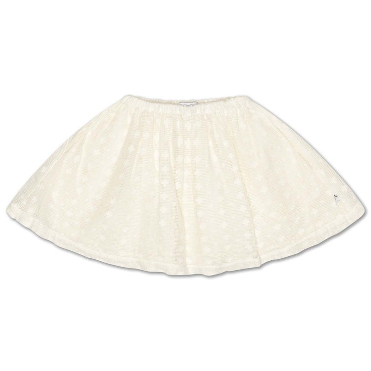 REPOSE AMS Mini skirt - Graphic lace summer nude