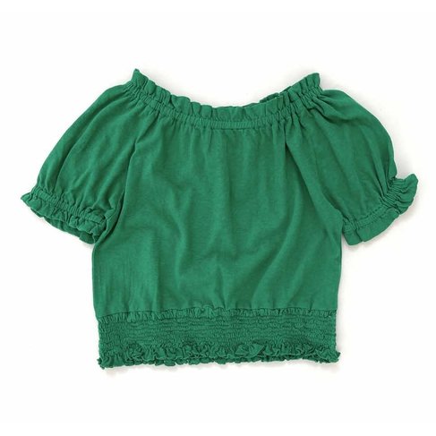 Long Live The Queen tricot blouse - bright green