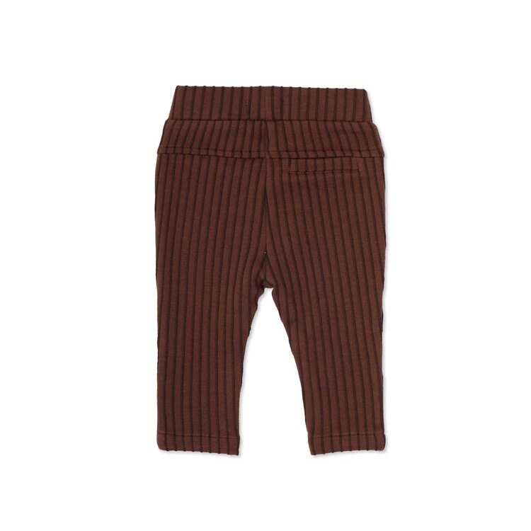 Phil & Phae Tapered baby pants stripes - burnt umber