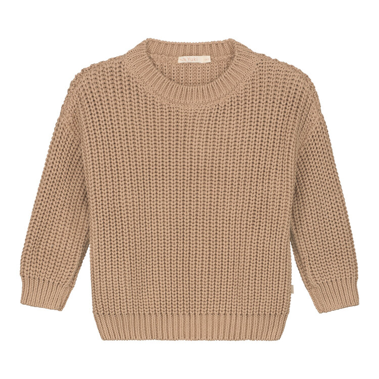 Yuki kidswear Chunky Knitted Sweater - Toffee