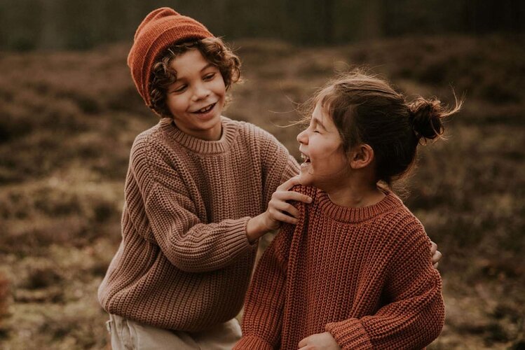 Yuki kidswear Chunky Knitted Sweater - Mist