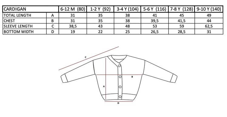 Yuki kidswear Chunky Knitted Cardigan - Fog