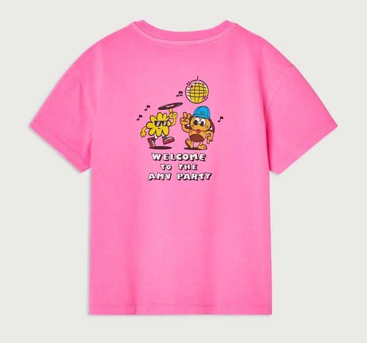 American Vintage FIZVALLEY t-shirt - Rose Fluo