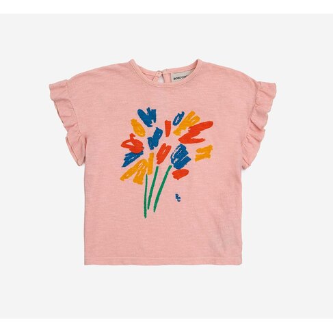 Bobo Choses Baby Fireworks ruffle T-shirt