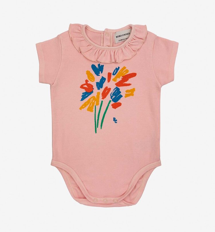 Bobo Choses Baby Fireworks ruffle collar body