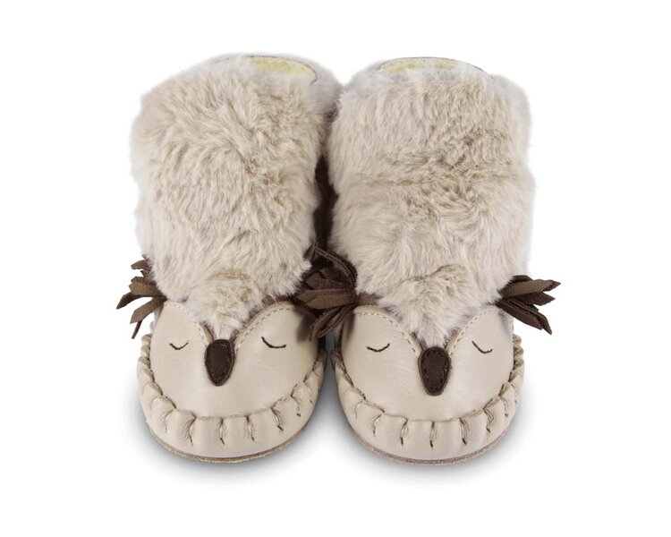 Donsje Baby Kapi leather booties - Owl