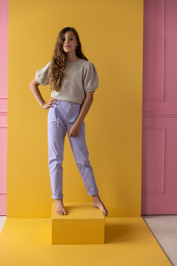 Yuki kidswear Chino Trousers - Lilac