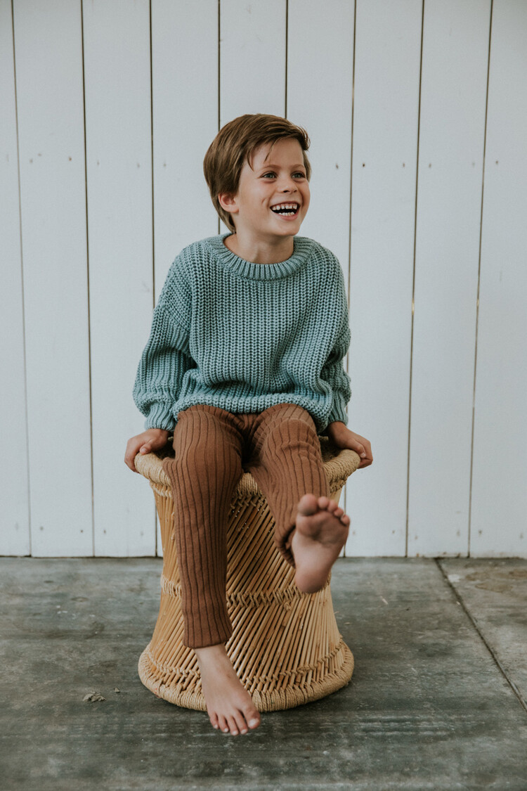 Yuki kidswear Chunky Knitted Sweater - Lilac - Copy