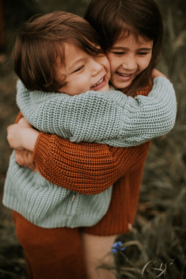 Yuki kidswear Chunky Knitted Sweater - Ocean