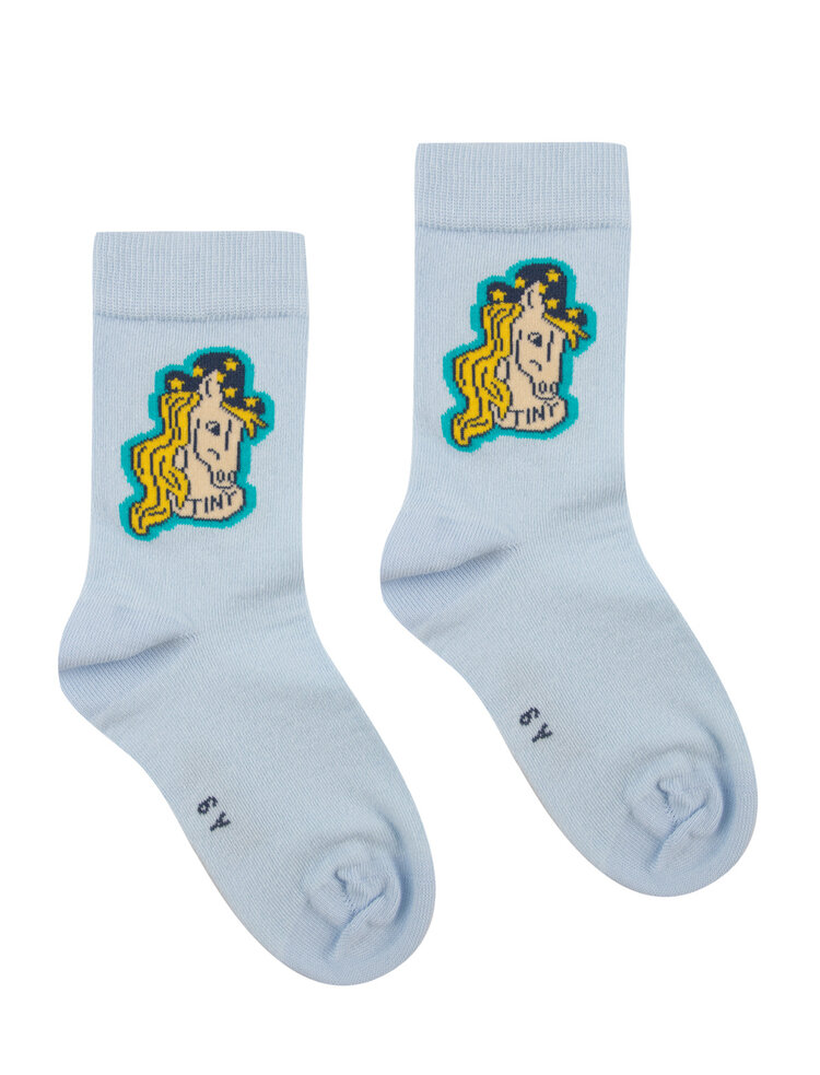 Tinycottons HORSE MEDIUM SOCKS - jade grey