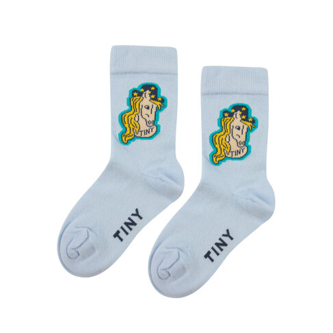 Tinycottons HORSE MEDIUM SOCKS - jade grey