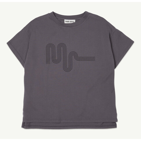 Main Story UK Oversized Tee - Plum Kitten Jersey