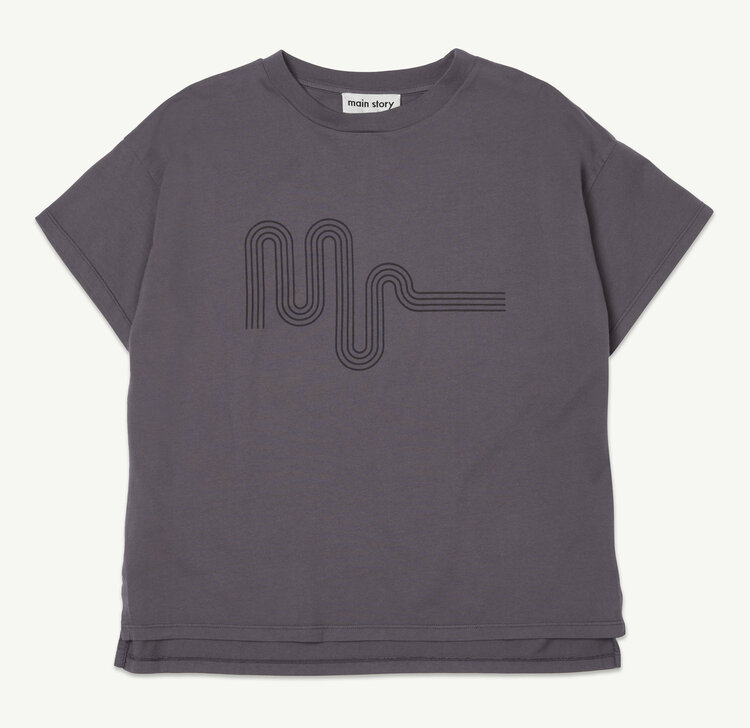 Main Story UK Oversized Tee - Plum Kitten Jersey