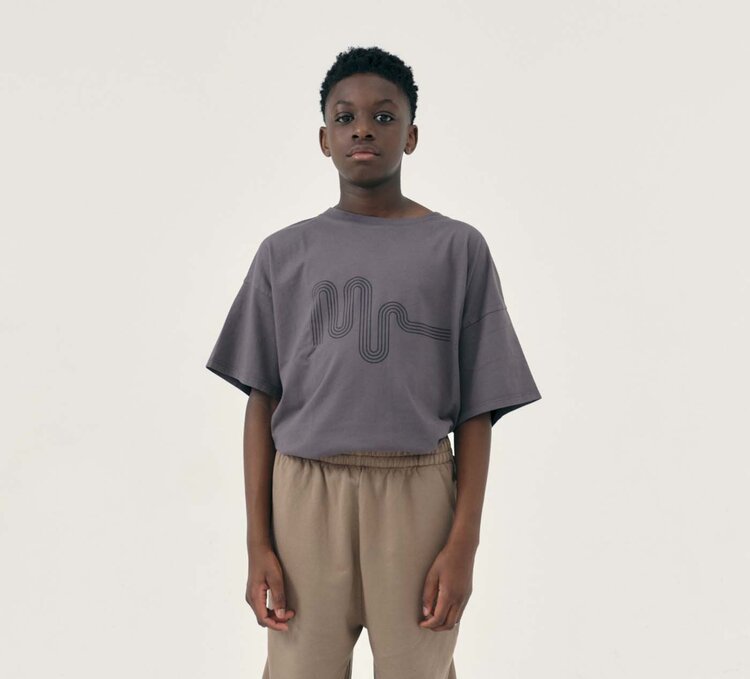 Main Story UK Oversized Tee - Plum Kitten Jersey