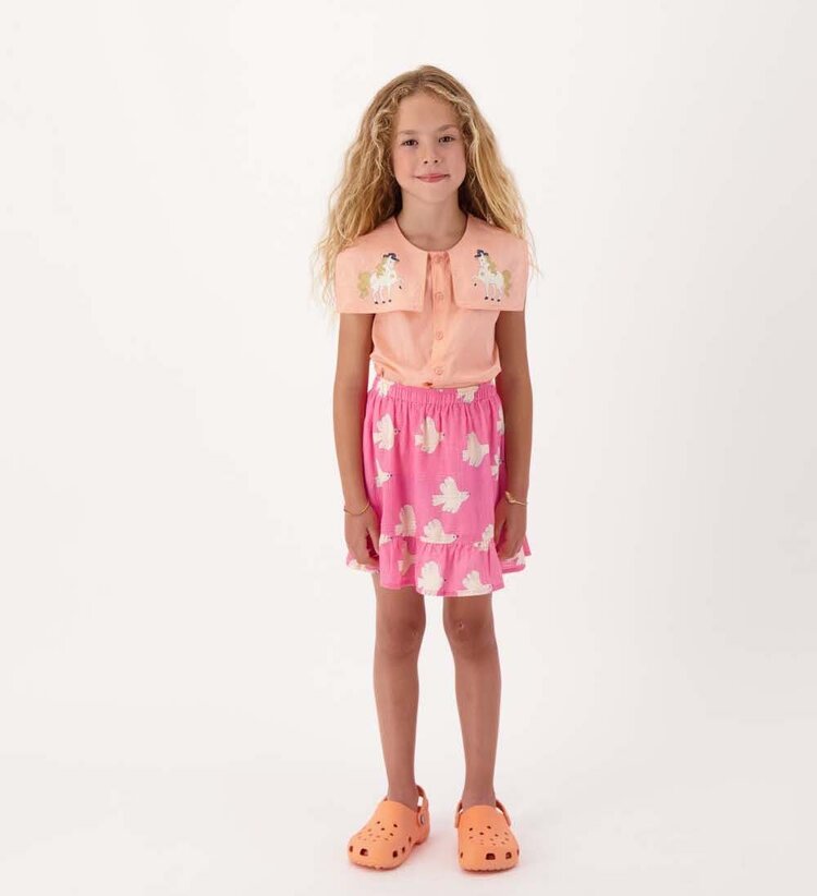 Tinycottons TINYVILLE BLOUSE - papaya