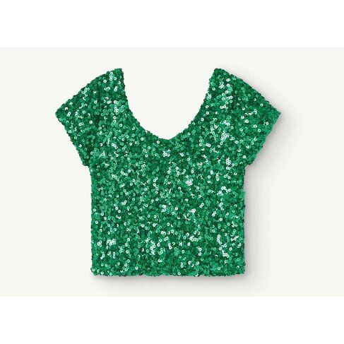 The Animal Observatory Sequins Crayfish Top - Green