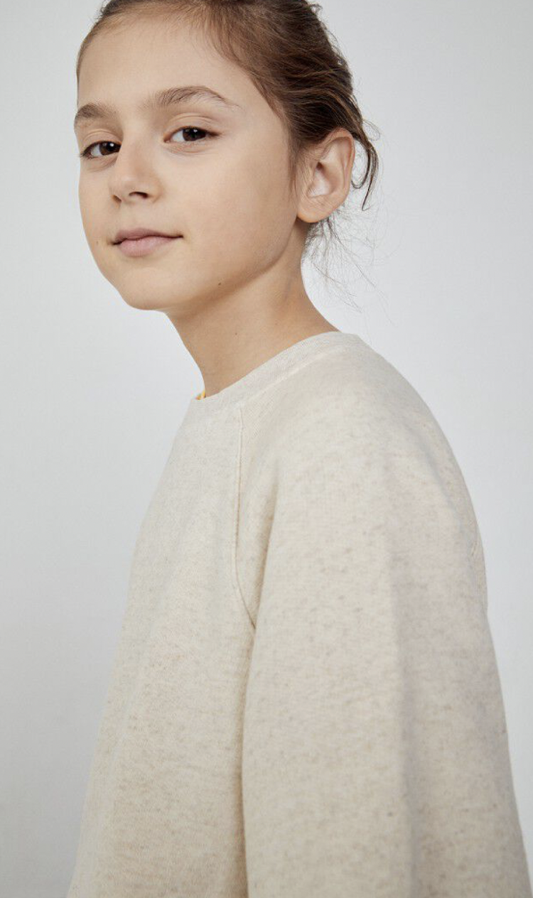 American Vintage ITONAY sweater - Ecru Melange