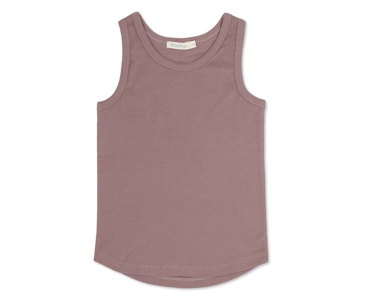 Phil & Phae Ribbed tank top - soft amethyst