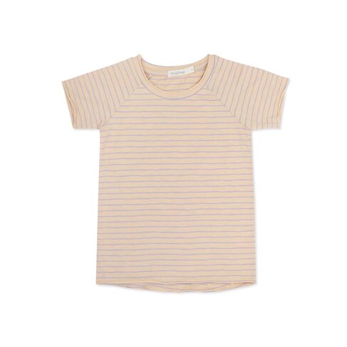 Phil & Phae Raglan tee s/s stripes - pop lilac