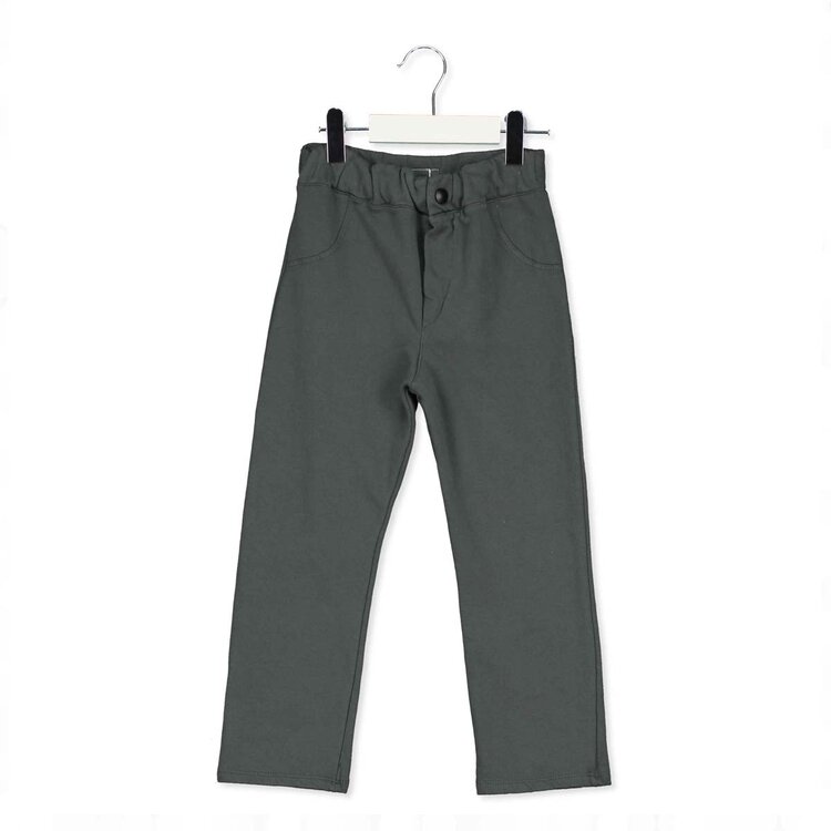 Lotiekids Straight "5 Pockets" pants - Anthracite