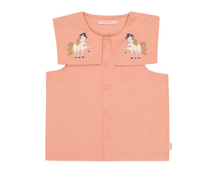 Tinycottons TINYVILLE BLOUSE - papaya