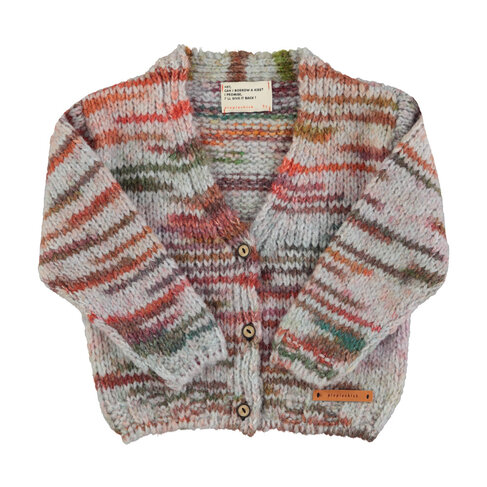 Piupiuchick Knitted cardigan - Multicolor gray
