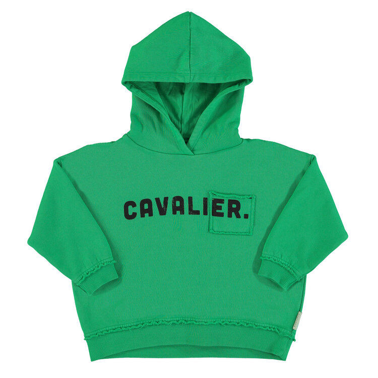Piupiuchick Hoodie - Green w/ "cavalier" print