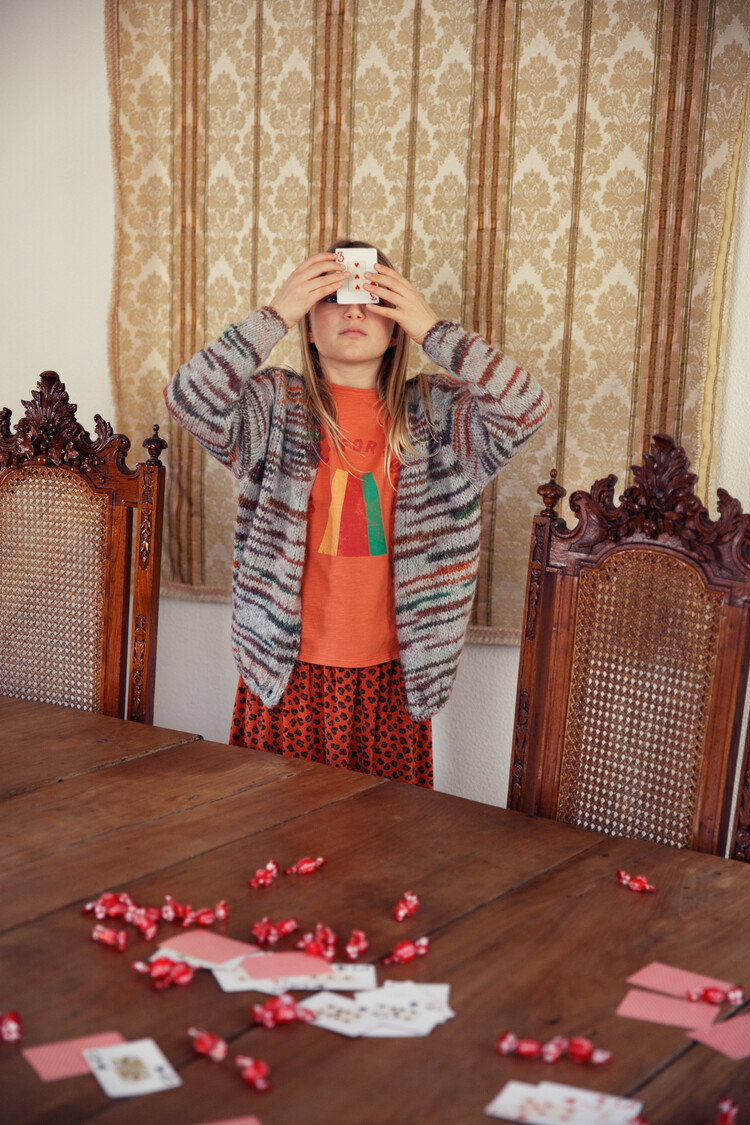 Piupiuchick Knitted cardigan - Multicolor gray