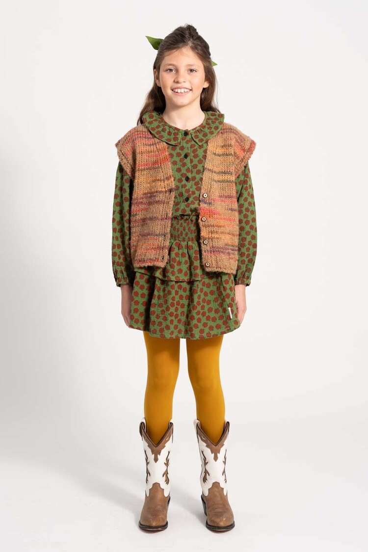 Piupiuchick Knitted waistcoat - Multicolor brown